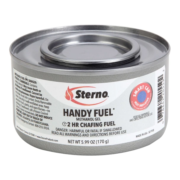 Sterno 20660 Chafing Dish Fuel, 2 Hour Methanol Gel (72/Case)