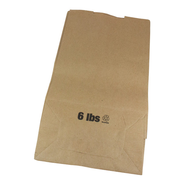 Pack N' Eat Kraft Paper Bags, 6 lb. (500/Pack)
