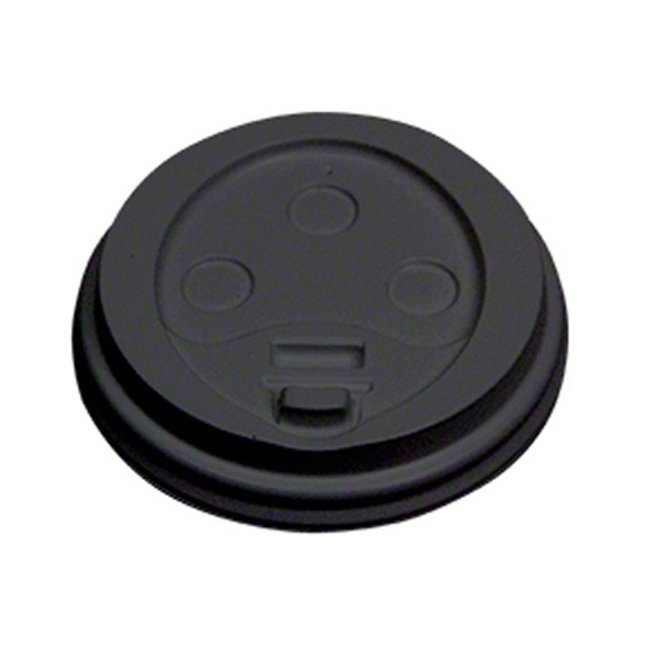 Empress E1020-DLB Black Dome Lid for 10-20oz Paper Hot Cup, 1000/Case