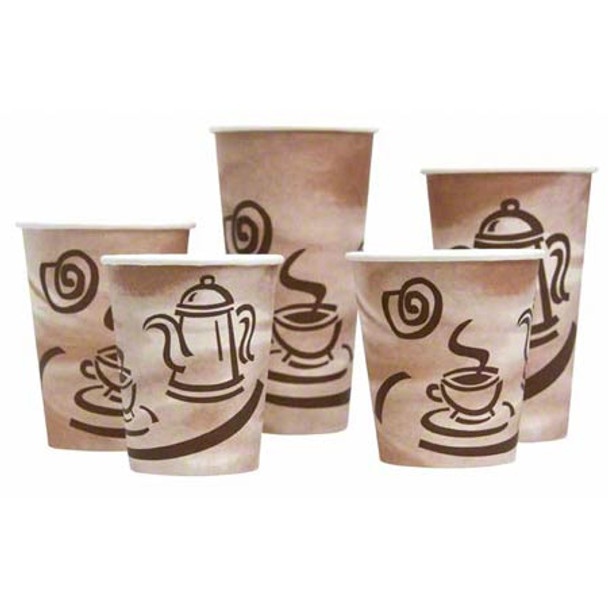 Empress EHC10-P 10 Oz. Printed Paper Hot Cup (1000/Case)