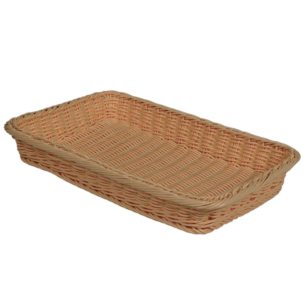 GET WB-1509-HY Designer Polyweave Baskets, 18"x12-3/4"x2-1/2", Honey