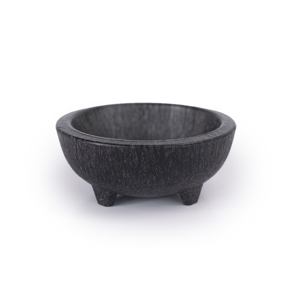 HS Inc. NHS1039-CH Plastic Molcajete "Pequeno", 2.5 oz., 2-3/4" Dia., Charcoal