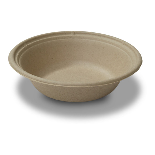 Tellus 433469 Disposable Bowls, 24 Oz., Beige, Compostable (300/Case)