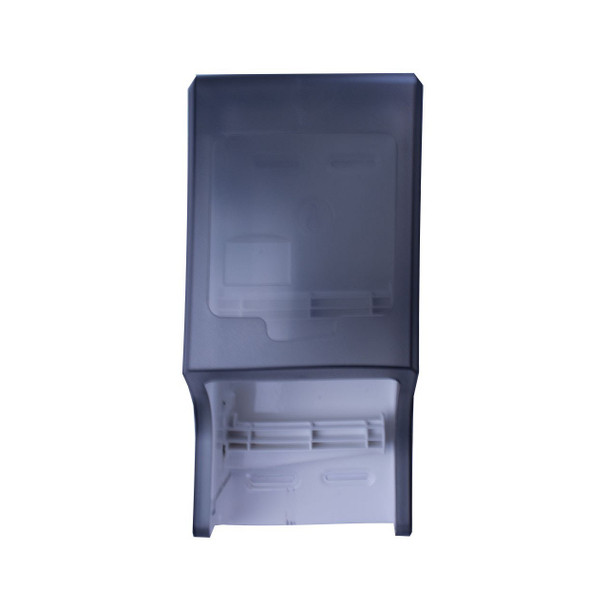 Janico 2110 Toilet Paper Dispenser, Double Roll, Smoke/Black