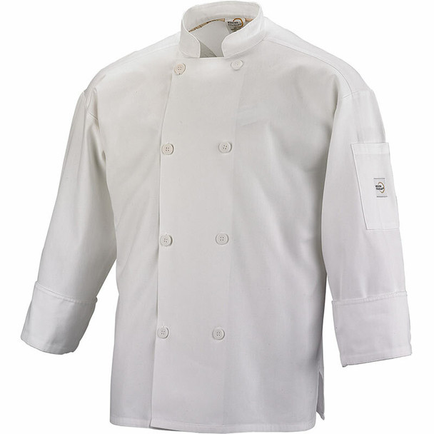 Mercer M60017WHM Millennia Air Unisex Cook Jacket, White, Medium