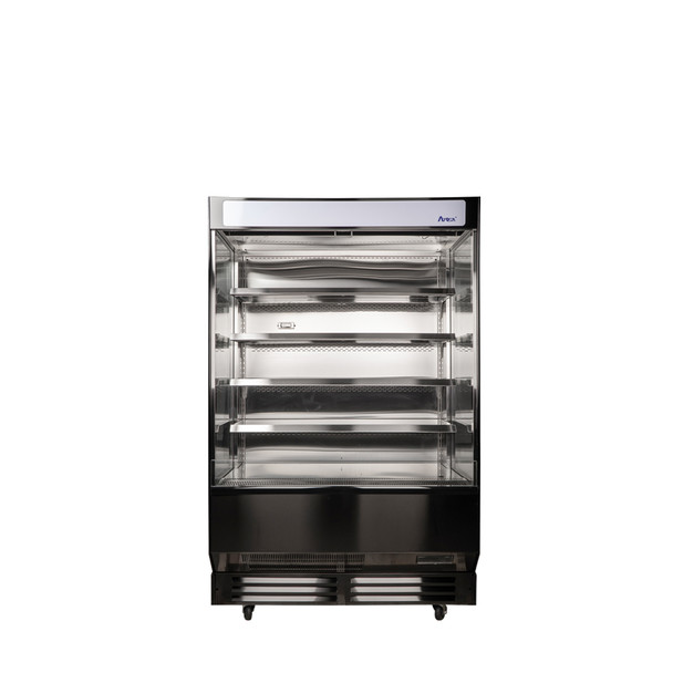 Atosa AOM-50B Open Air Merchandiser, Black Exterior, 27.5 Cu. Ft.