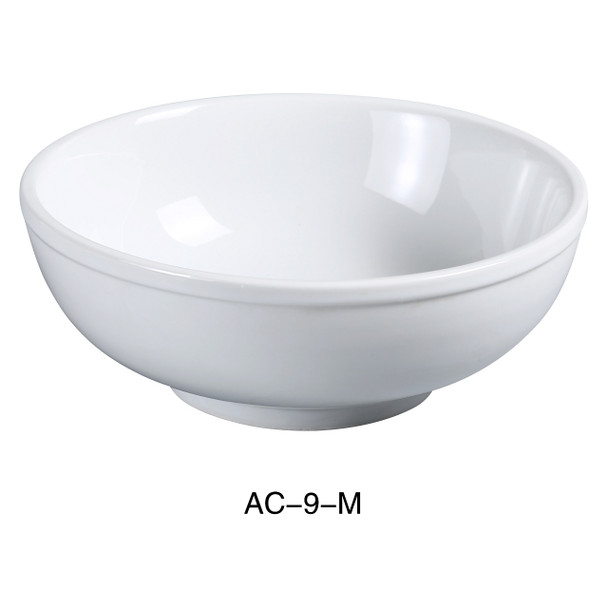 Yanco AC-9-M ABCO 9.75" Menudo Bowl, 60 oz., Porcelain, Super White, Pack of 12 Yanco AC-9-M ABCO 9.75" Menudo Bowl, 60 oz., Porcelain, Super White, Pack of 12