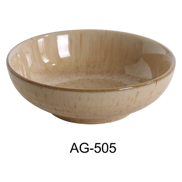 Yanco AG-505 5" x 1.5" Agate Porcelain Bowl, 8 OZ, 36/Case