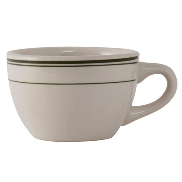 Yanco GB-37 Green Band Short Cup, 8 Oz., American White, 36/Case