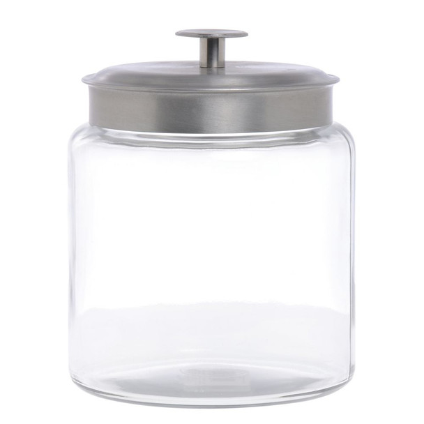 Anchor Hocking 95541AHG17 Montana Jar, 96 oz., Stainless Steel Cover