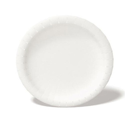 Graphic Packaging 9" White Paper Plate (125/Pack)