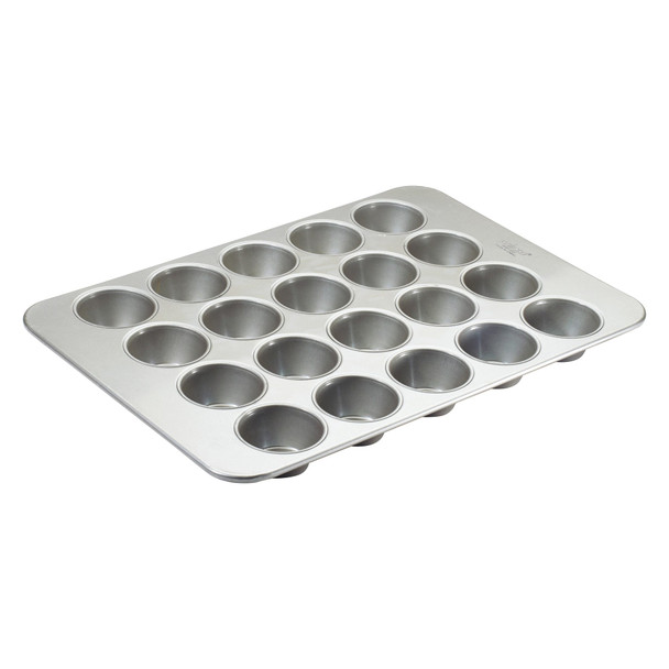 Winco HMF-20E Glazed Aluminized Steel Muffin Pans, 8.2 Oz., 20 Cups Large