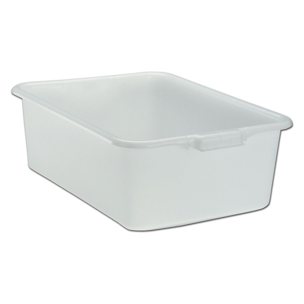 Tablecraft 1537W Bus Box, 15" x 21" x 7", White, NSF