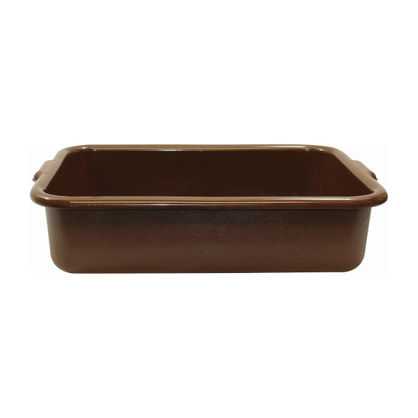 Tablecraft 1529BR Polyethylene Brown Bus Box, 21-1/2" x 15-3/4" x 5" Tablecraft 1529BR Polyethylene Brown Bus Box, 21-1/2" x 15-3/4" x 5"