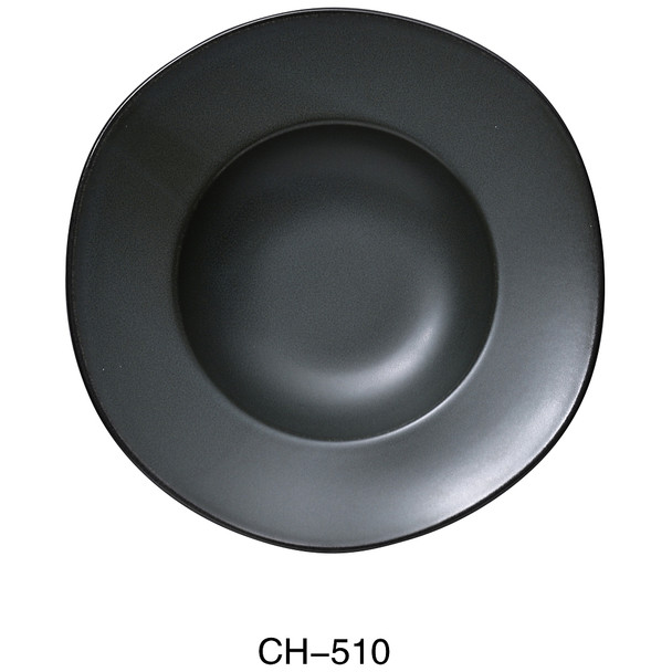 Yanco CH-510 Champs Pasta Plate, 12 oz., 10-3/4", Green (12/Case)