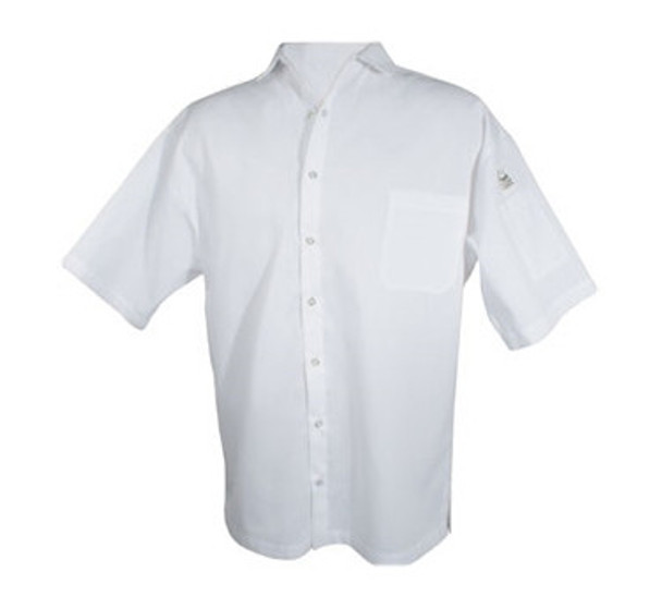 Chef Revival CS006WH-S Cook Shirt, White, Short Sleeve, Snaps, Small Chef Revival CS006WH-S Cook Shirt, White, Short Sleeve, Snaps, Small