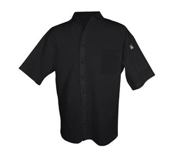 Chef Revival CS006BK-M Cook Shirt, Black, Short Sleeve, Snaps, Medium Chef Revival CS006BK-M Cook Shirt, Black, Short Sleeve, Snaps, Medium