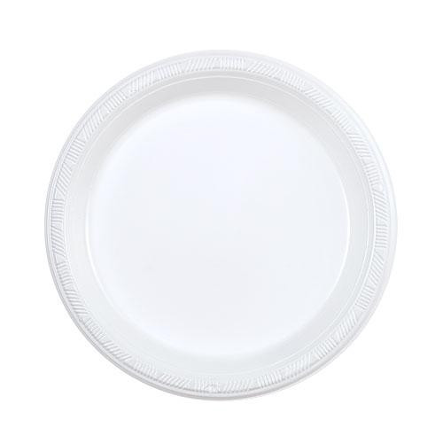 King Zak 12700 Plastic Plate, 7", White (100/Pack)