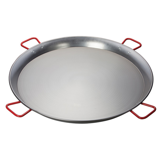 Winco CSPP-35 Paella Pan, 35-1/2", Round, Carbon Steel, Riveted Handle