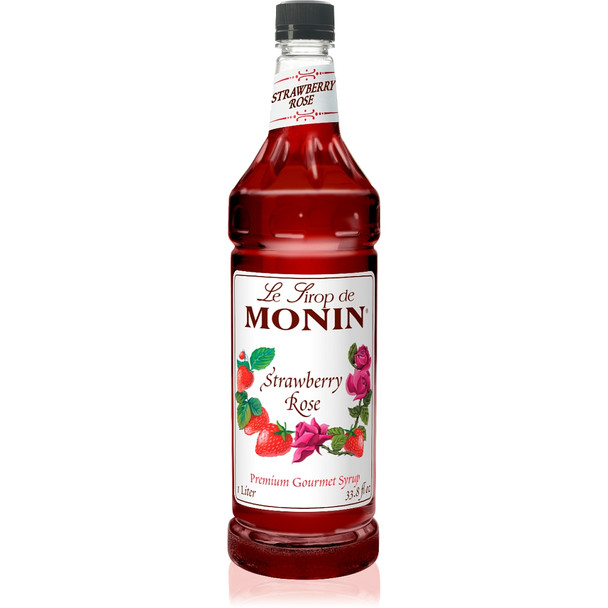Monin Strawberry Rose Syrup, 1 Liter Monin Strawberry Rose Syrup, 1 Liter