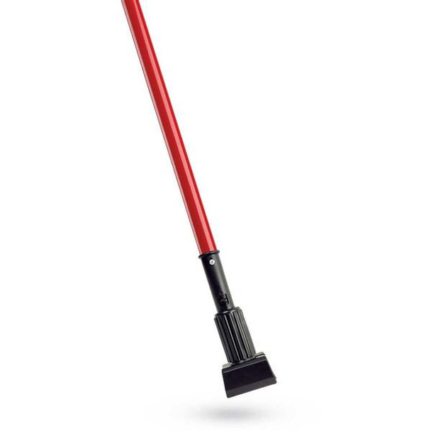 Libman 983 Mop Handle, 58-1/2"H, Jaw Grip, Red Steel Handle