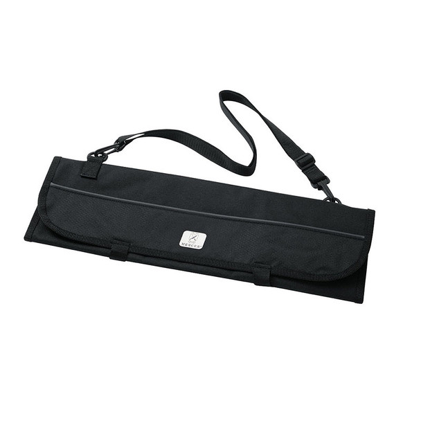 Mercer M30007M Knife Roll, 21" x 8" x 1" Rolled, (7) Pockets, Black