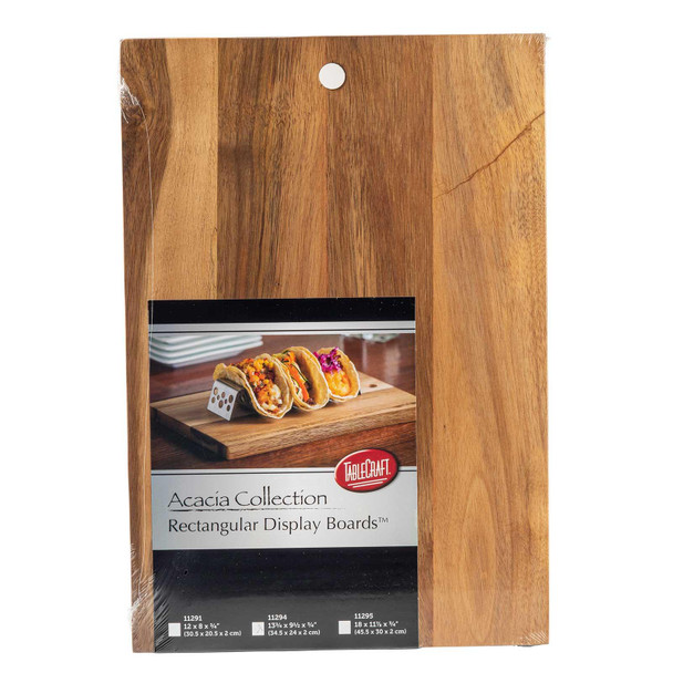 Tablecraft 11294 Acacia Serving Board, 13-3/4" x 9-1/5", Rectangular, Wood