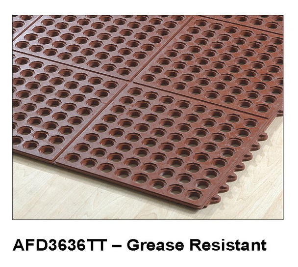 Axia AFD3636TN Anti-Fatigue Mats, 3' x 3' x 1/2" Red Axia AFD3636TN Anti-Fatigue Mats, 3' x 3' x 1/2" Red