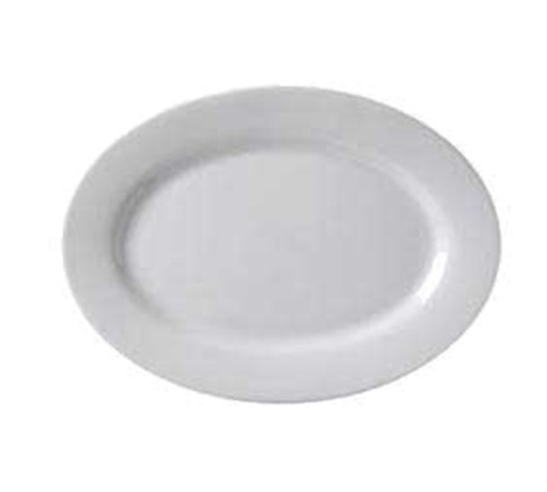 Vertex China ARG-13 Platter, 11-1/2", Oval, Rolled Edge, Argyle (6pcs/Pack)