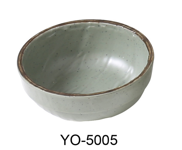 Yanco YO-5005 Yoto Miso Soup Bowl, 7 oz., 4-1/2", Green