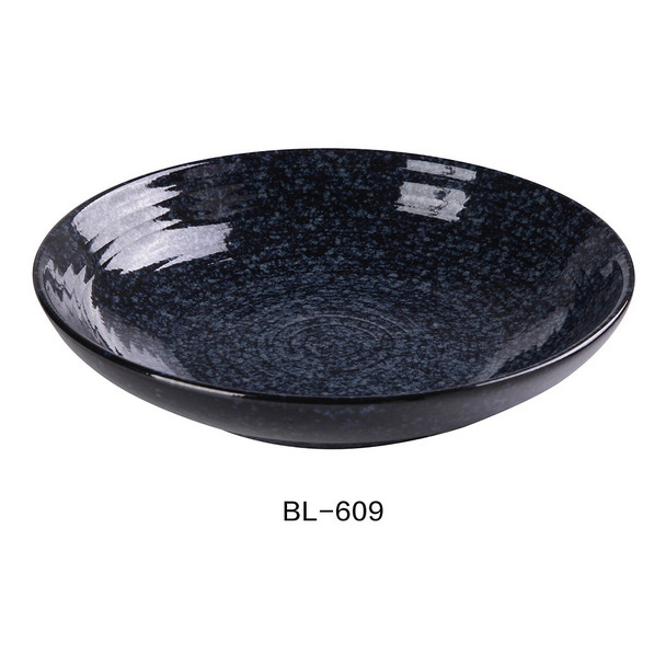 Yanco BL-609 Salad/Soup Bowl, 28 oz., 9", Blue (12/Case)
