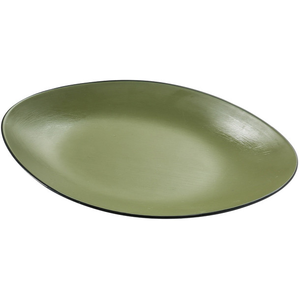 Yanco BM-213GR Birmingham Melamine Dinner Plate, 13-1/2" x 8-5/8" x 1-1/4", Oval, Green (12/case) Yanco BM-213GR Birmingham Melamine Dinner Plate, 13-1/2" x 8-5/8" x 1-1/4", Oval, Green (12/case)