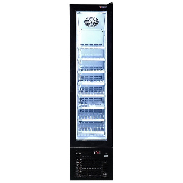 Omcan FR-CN-0105 17" Slim Glass Door Display Freezer, 3.7. Cu. Ft. Omcan FR-CN-0105 17" Slim Glass Door Display Freezer, 3.7. Cu. Ft.