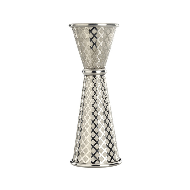 Barfly M37202 Diamond Lattice Japanese Jigger, 1 & 2 oz, Stainless Steel Barfly M37202 Diamond Lattice Japanese Jigger, 1 & 2 oz, Stainless Steel
