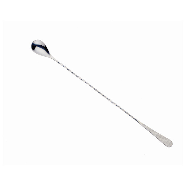Barfly M37204 Diamond Lattice Japanese Bar Spoon, 13-3/16", Stainless Steel