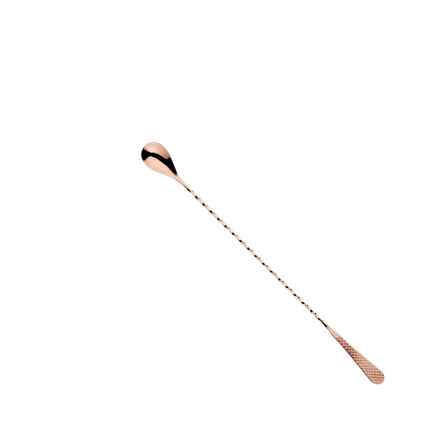 Barfly M37204CP Diamond Lattice Japanese Bar Spoon, 13-3/16",  Copper Plated