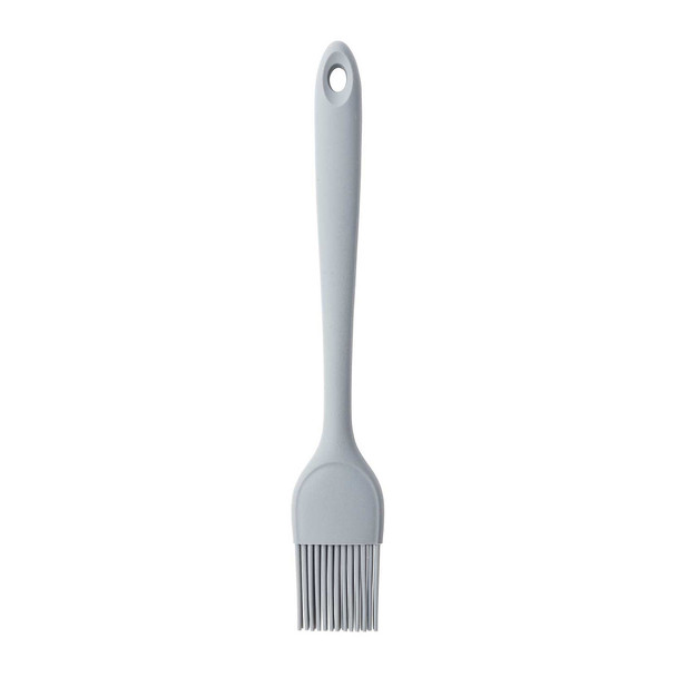 Tablecraft 11841 Basting Brush, 1.3125"W x 8.25"H, Small, Silicone, Gray