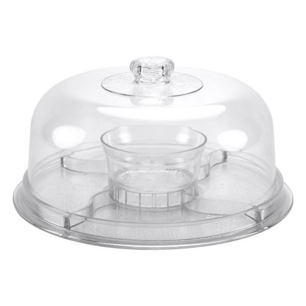 King Zak 60220 Plastic Serving Set, Clear