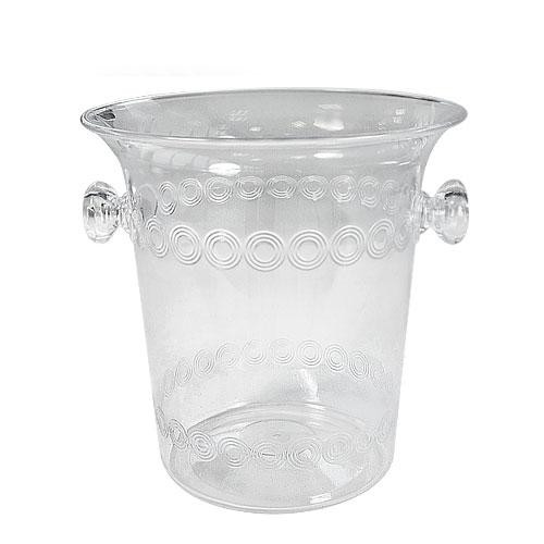 King Zak 60263 Mini Ice Bucket, Clear Plastic, 1.5 qt