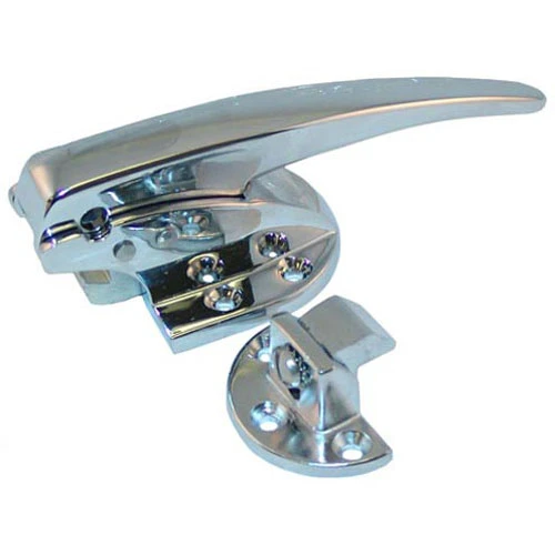 FMP 122-1063 Latch, with strike, 4-3/4", flush handle, chrome-plate