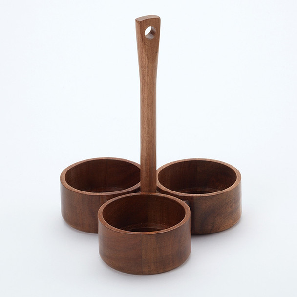 American Metalcraft SCAW7 Shaker Caddy, 8.6" H, Acacia Wood