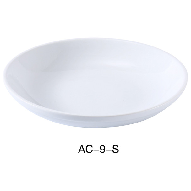 Yanco AC-9-S ABCO Salad/Pasta Bowl, 9" dia., 25 oz., Super White (24z/Case)