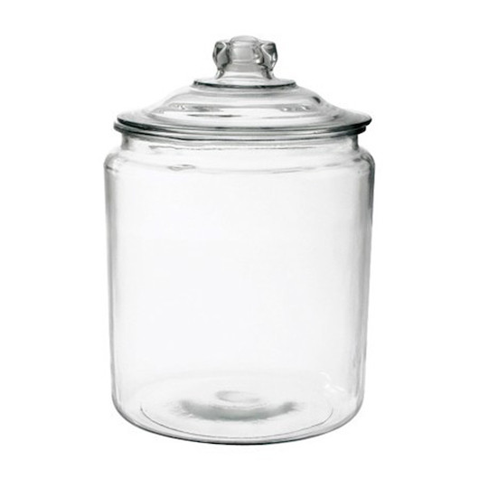 Anchor Hocking 69372AHG17 Glass Storage Jar with Cover, 2 Gallon