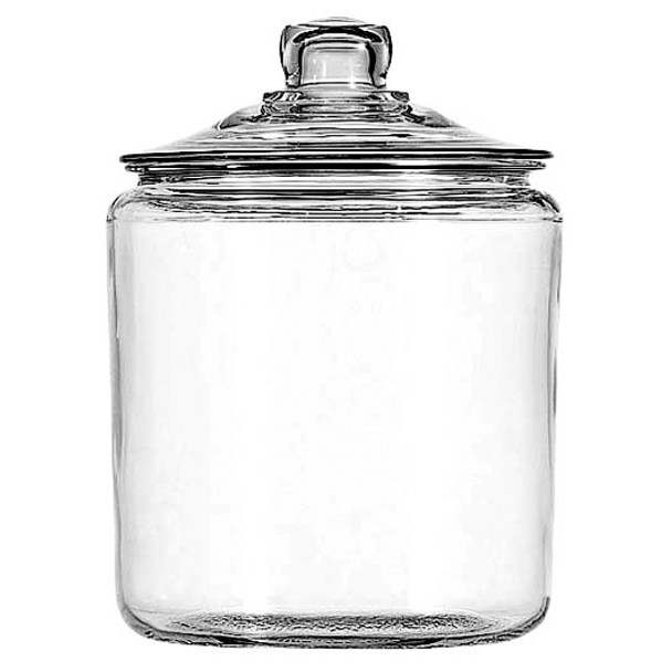 Anchor Hocking 69349AHG17 Glass Storage Jar with Cover, 1 Gallon