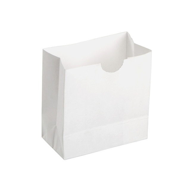 American Metalcraft SBW3 Mini Snack Bag, 3-3/8"L x 1-3/4"W x 3-1/2"H White (250/Pack)