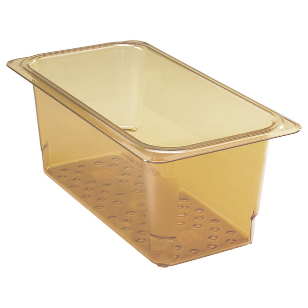 Cambro 35CLRHP150 Colander, 5" deep, fits 1/3 size food pans, Amber Cambro 35CLRHP150 Colander, 5" deep, fits 1/3 size food pans, Amber