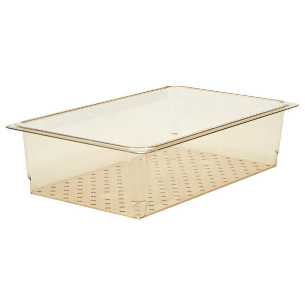 Cambro 15CLRHP150 Colander, 5" deep, Full Size, Amber Cambro 15CLRHP150 Colander, 5" deep, Full Size, Amber