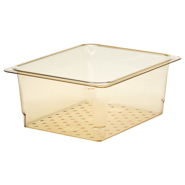 Cambro 25CLRHP150 Colander, 5" deep, fits 1/2 size food pans, amber Cambro 25CLRHP150 Colander, 5" deep, fits 1/2 size food pans, amber