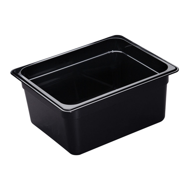 Cambro Food Pan, 1/2 Size, 6" Deep, Black Cambro Food Pan, 1/2 Size, 6" Deep, Black