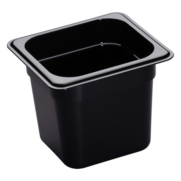 Cambro 66HP110 Food Pan, 1/6 Size, 6" Deep, Black Cambro 66HP110 Food Pan, 1/6 Size, 6" Deep, Black